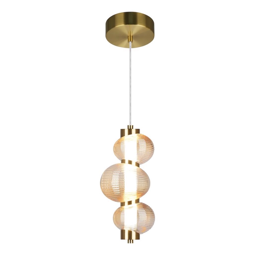 LED Lustra ar auklu BOLLA LED/12W/230V d. 16 cm zelta