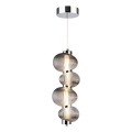 LED Lustra ar auklu BOLLA LED/17W/230V d. 16 cm spīdīgi hromēts/dūmakains