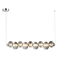 LED Lustra ar auklu BOLLA LED/32W/230V spīdīgi hromēts/dūmakains