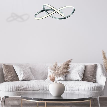LED Lustra ar auklu CAPPIO LED/36W/230V spīdīgi hromēts