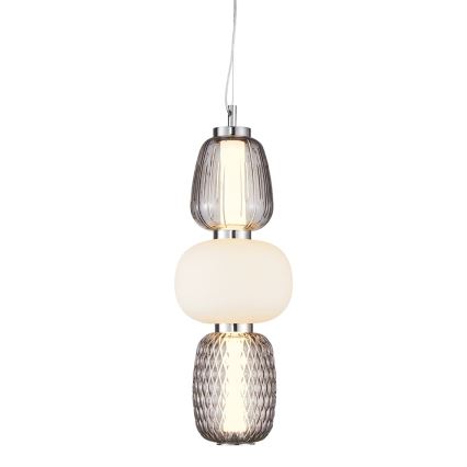 LED Lustra ar auklu CARO LED/28W/230V spīdīgi hromēts