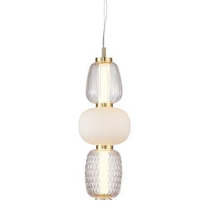 LED Lustra ar auklu CARO LED/28W/230V zelta