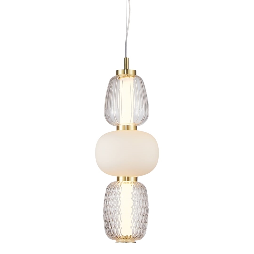 LED Lustra ar auklu CARO LED/28W/230V zelta