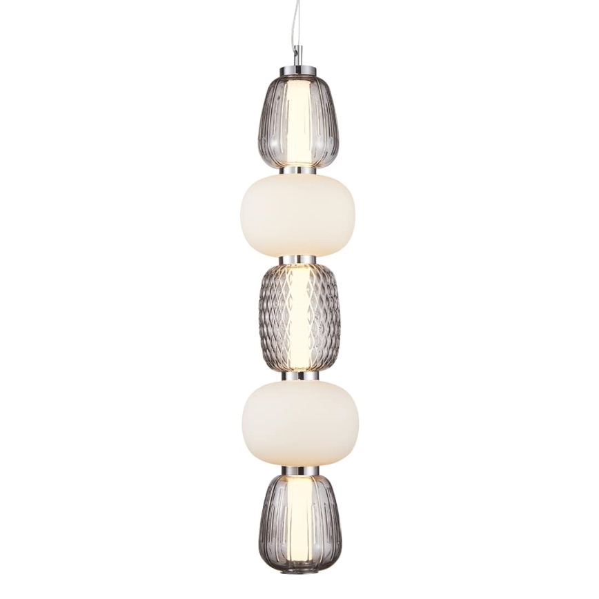 LED Lustra ar auklu CARO LED/40W/230V spīdīgi hromēts