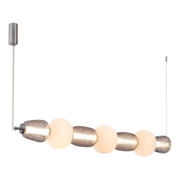 LED Lustra ar auklu CARO LED/42W/230V spīdīgi hromēts