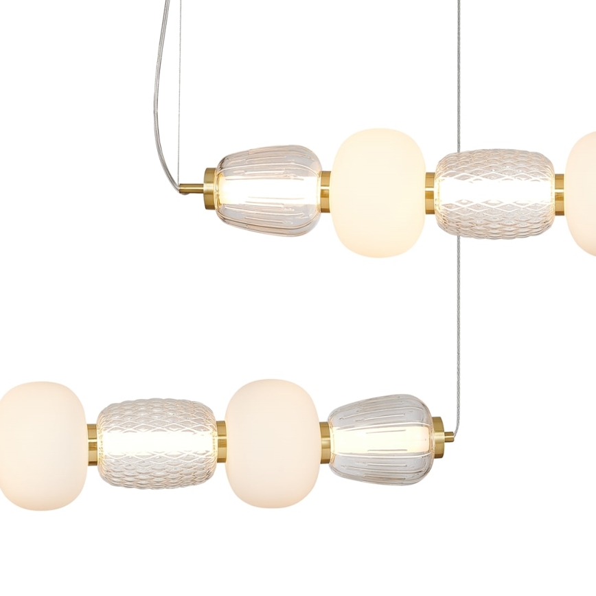 LED Lustra ar auklu CARO LED/42W/230V zelta