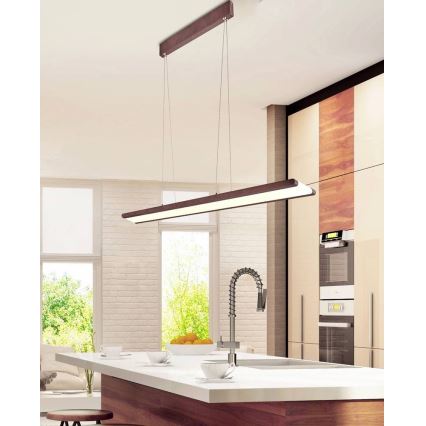 LED Lustra ar auklu COCONUT LED/28W/230V