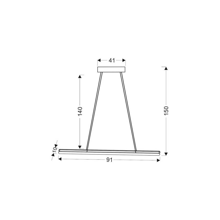 LED Lustra ar auklu COCONUT LED/28W/230V