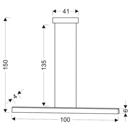 LED Lustra ar auklu COCONUT LED/28W/230V