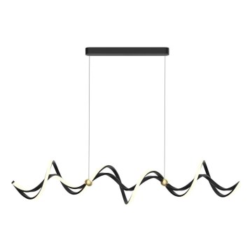 LED Lustra ar auklu COLIA LED/55W/230V melna/zelta