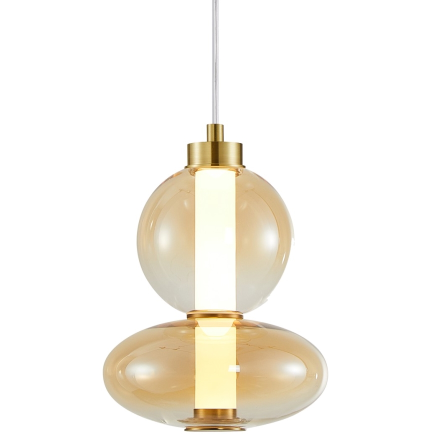 LED Lustra ar auklu DAPHNE LED/12W/230V zelta