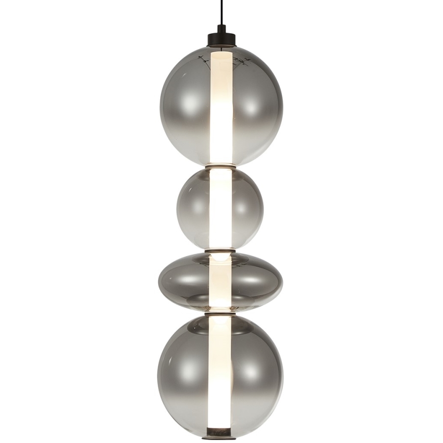 LED Lustra ar auklu DAPHNE LED/36W/230V pelēka