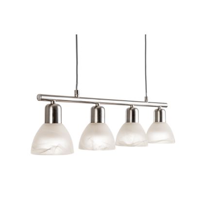 LED Lustra ar auklu DAYTONA 4xE14/5W/230V 3000K spīdīgi hromēts