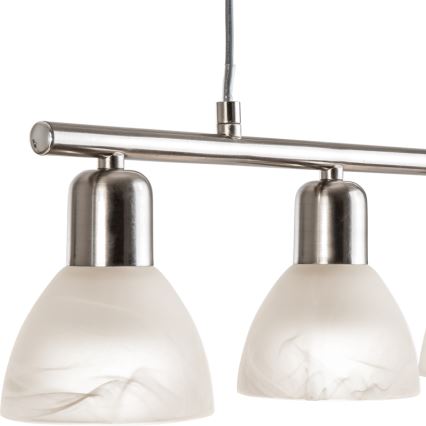 LED Lustra ar auklu DAYTONA 4xE14/5W/230V 3000K spīdīgi hromēts