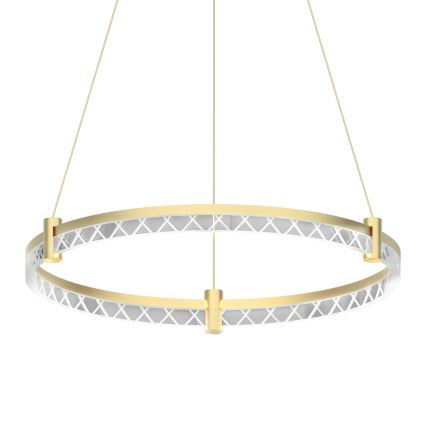 LED Lustra ar auklu ELEGANCE LED/36W/230V zelta