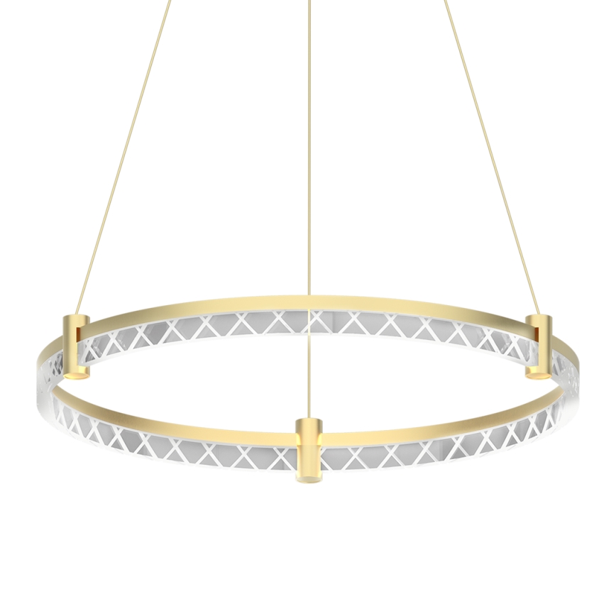LED Lustra ar auklu ELEGANCE LED/36W/230V zelta