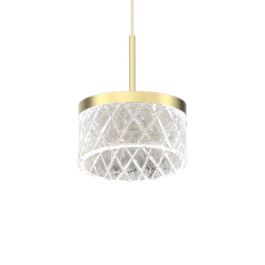 LED Lustra ar auklu ELEGANCE LED/9W/230V d. 15 cm zelta