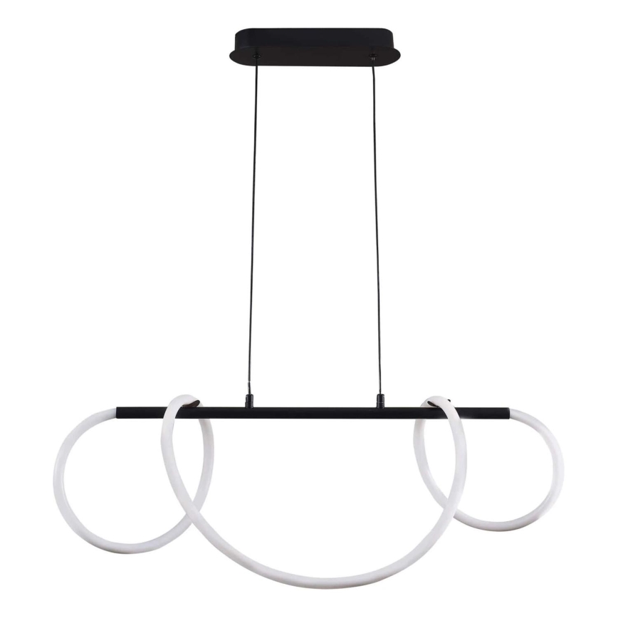 LED Lustra ar auklu EMMA LED/38W/230V melna