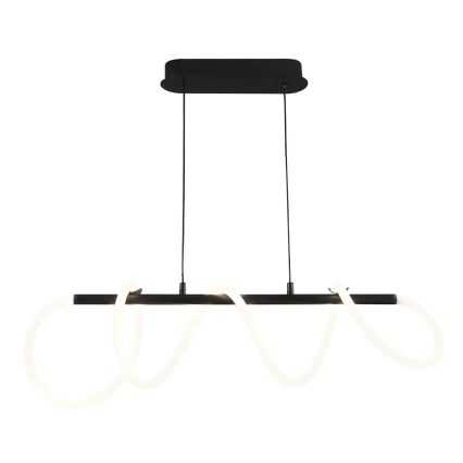 LED Lustra ar auklu EMMA LED/38W/230V melna