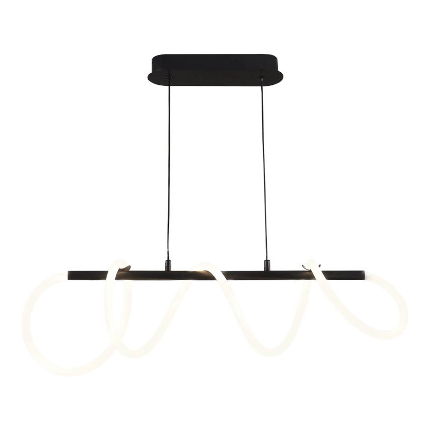 LED Lustra ar auklu EMMA LED/38W/230V melna