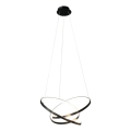 LED Lustra ar auklu EMPOLI LED/55W/230V melna