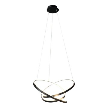LED Lustra ar auklu EMPOLI LED/55W/230V melna