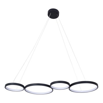 LED Lustra ar auklu FLAMENCO LED/42W/230V 4000K melna