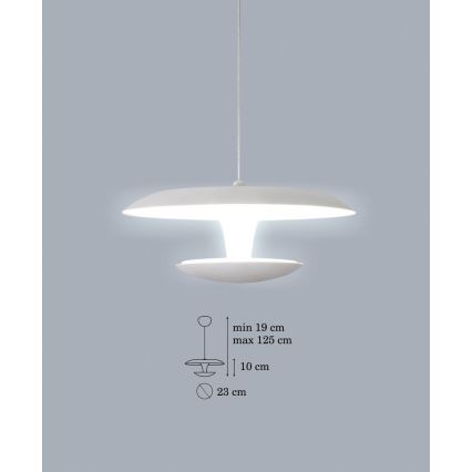 LED lustra ar auklu FLY LED 1xLED/15W/230V
