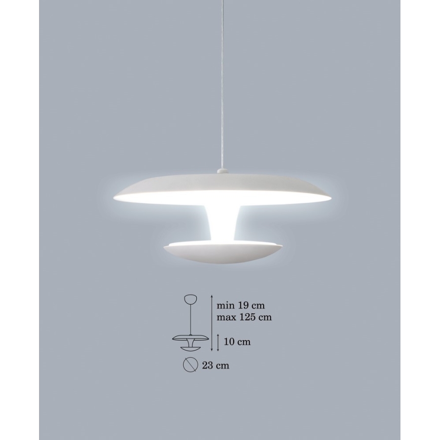 LED lustra ar auklu FLY LED 1xLED/15W/230V