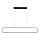LED Lustra ar auklu FRAME LED/42W/230V melna
