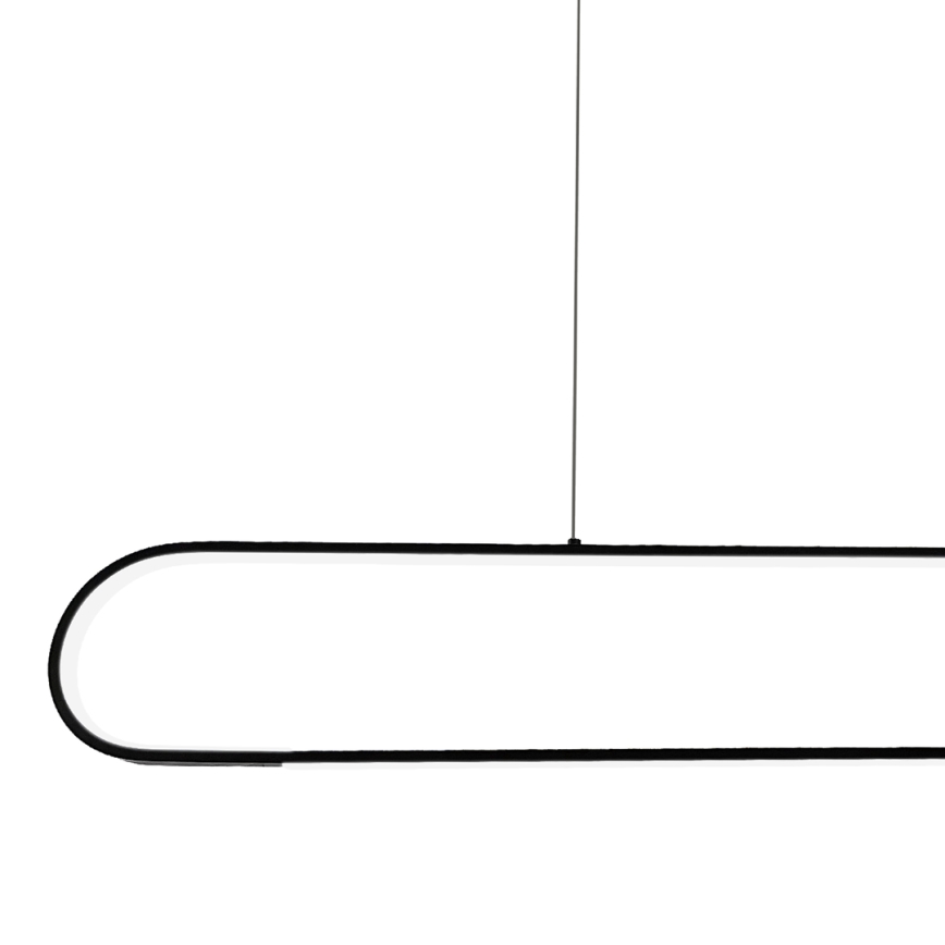 LED Lustra ar auklu FRAME LED/42W/230V melna