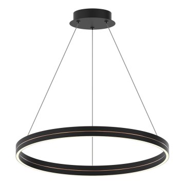 LED Lustra ar auklu GRAVITY LED/36W/230V melna