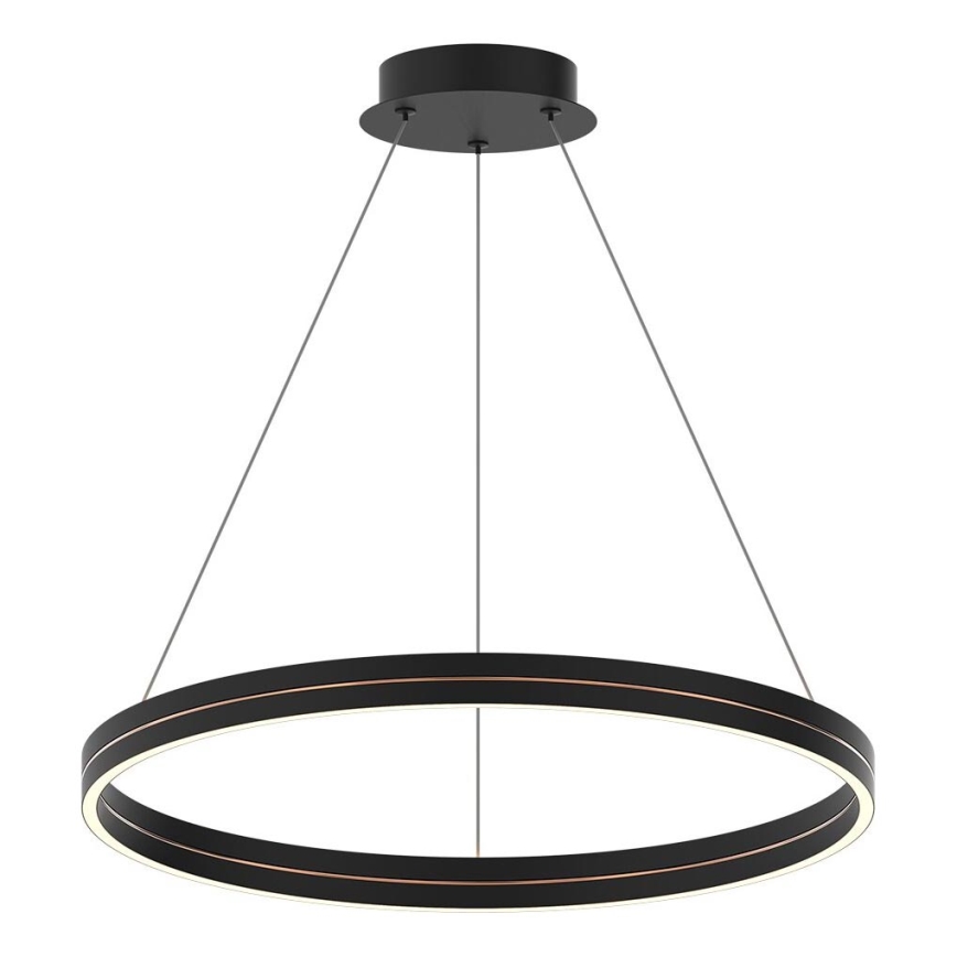 LED Lustra ar auklu GRAVITY LED/36W/230V melna