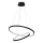 LED Lustra ar auklu HOOP LED/51W/230V d. 60 cm 4000K melna