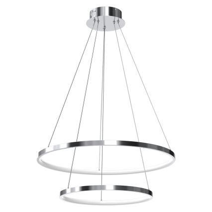 LED Lustra ar auklu HOOP LED/51W/230V d. 60 cm 4000K spīdīgi hromēts