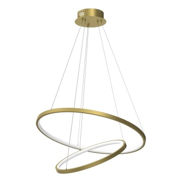 LED Lustra ar auklu HOOP LED/51W/230V d. 60 cm 4000K zelta