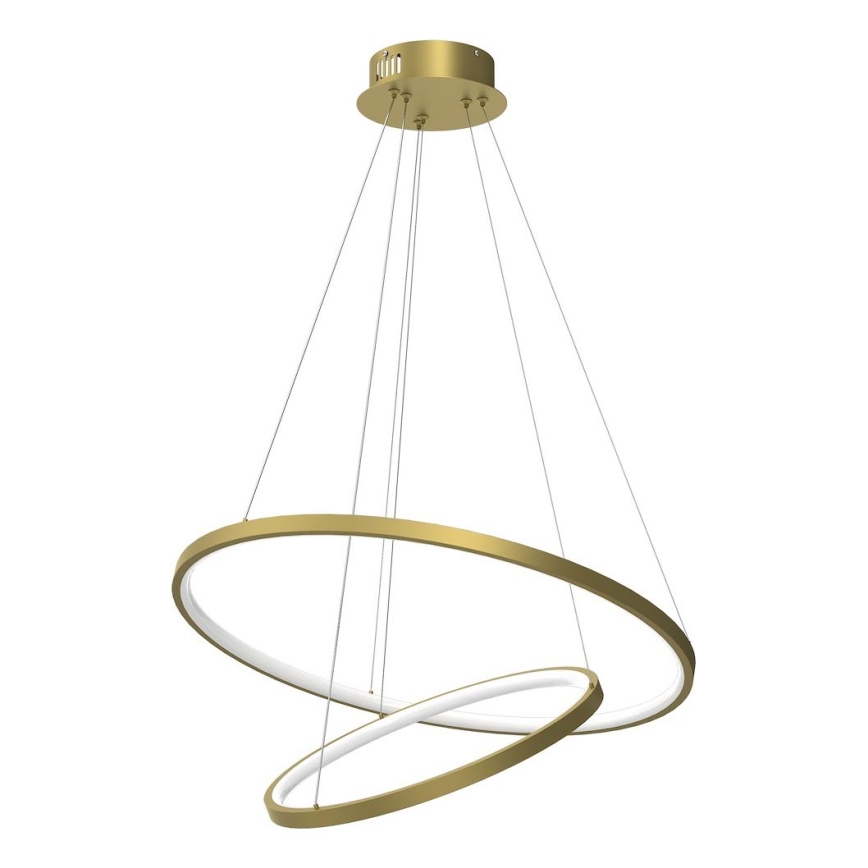 LED Lustra ar auklu HOOP LED/51W/230V d. 60 cm 4000K zelta