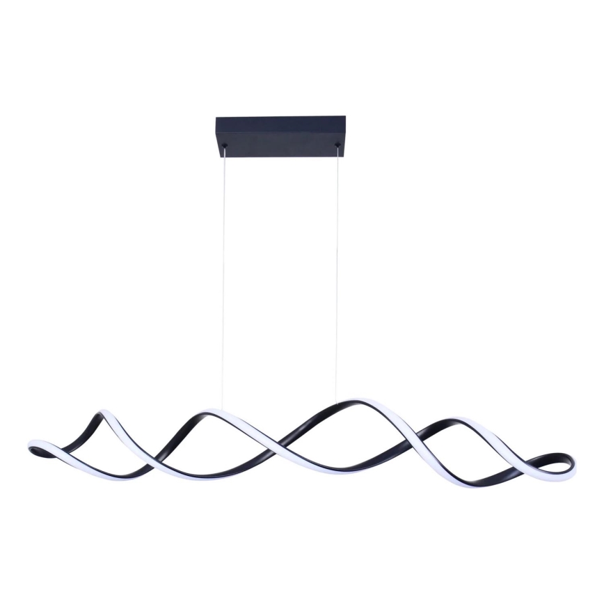 LED Lustra ar auklu INFINITO LED/43W/230V melna