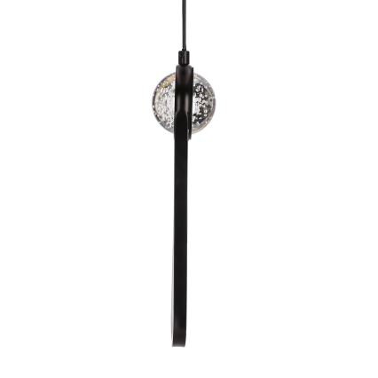 LED Lustra ar auklu LACRIMA LED/15W/230V 3000K melna