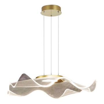 LED Lustra ar auklu LARGO LED/16W/230V zelta