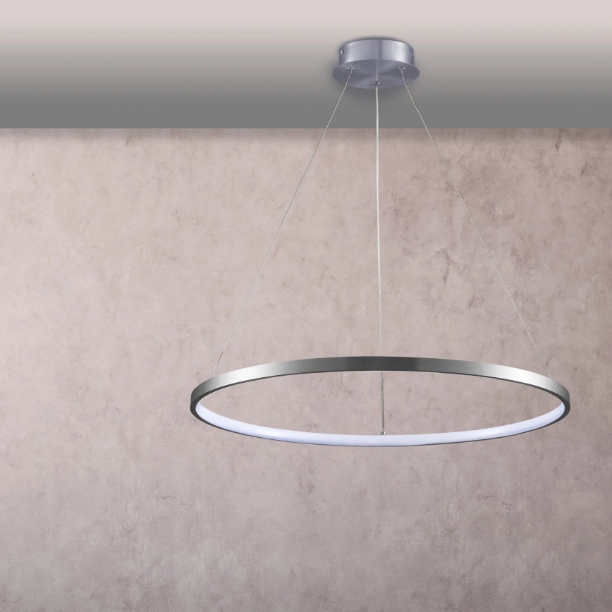 LED Lustra ar auklu LEA LED/20W/230V 4000K d. 50 cm matēts hroms