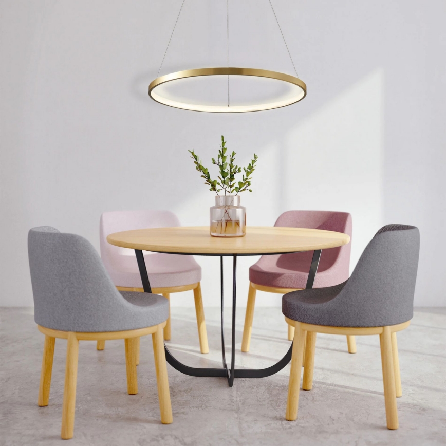 LED Lustra ar auklu LEA LED/20W/230V 4000K d. 50 cm zelta