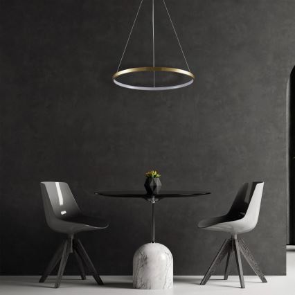 LED Lustra ar auklu LEA LED/20W/230V 4000K d. 50 cm zelta