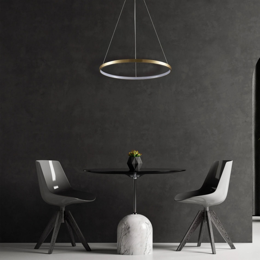 LED Lustra ar auklu LEA LED/20W/230V 4000K d. 50 cm zelta