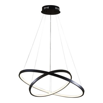 LED Lustra ar auklu LEA LED/35W/230V 4000K d. 60 cm melna