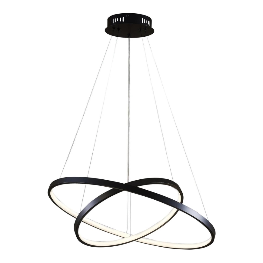 LED Lustra ar auklu LEA LED/35W/230V 4000K d. 60 cm melna