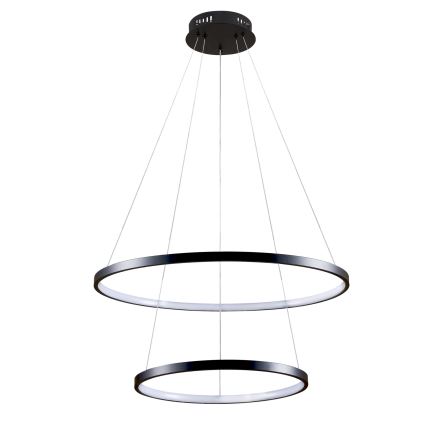 LED Lustra ar auklu LEA LED/35W/230V 4000K d. 60 cm melna