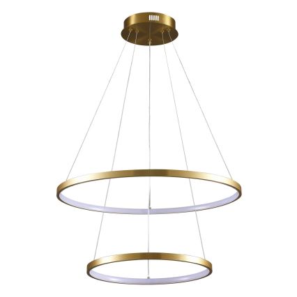 LED Lustra ar auklu LEA LED/35W/230V 4000K d. 60 cm zelta