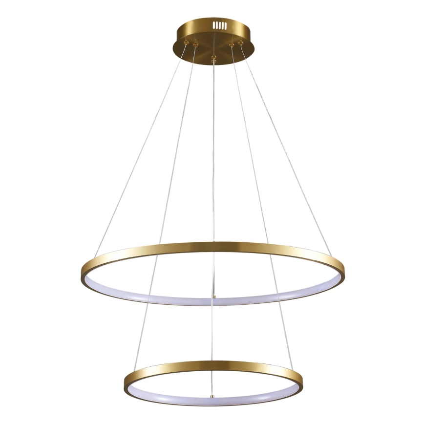 LED Lustra ar auklu LEA LED/35W/230V 4000K d. 60 cm zelta