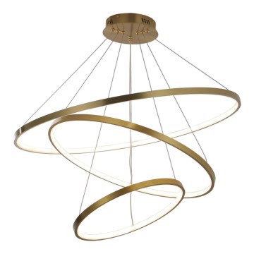 LED Lustra ar auklu LEA LED/60W/230V 4000K d. 80 cm zelta